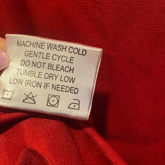 NWT Luvrobes Red Satiny Mid-Thigh Kimono Robe - Picture 8 of 8